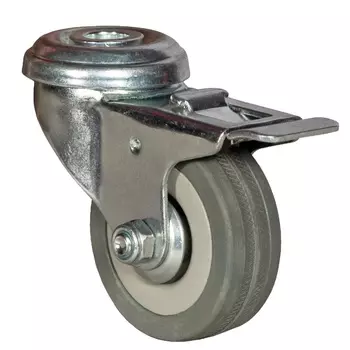 Колесо аппаратное с тормозом под болт М12 SChgb 55 14901, 120 мм