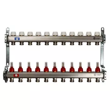 Коллектор Stout SMS 0917 000011, расходомеры, 11 выходов