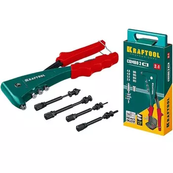 Комбинированный заклепочник в кейсе Kraftool "Combo2-M6" 31180
