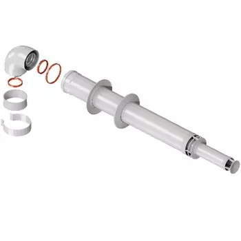 Комплект дымохода Rommer RCA-6010-251220 Антилед, универсальный, 60/100 - 1220мм