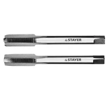 Комплект метчиков Stayer "MASTER" 28025-10-1.0-H2, сталь 9ХС, М10х1,0, 2 шт