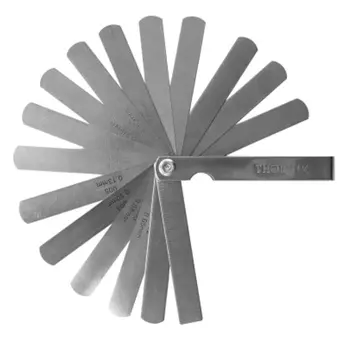 Комплект щупов Thorvik TG15 053378, 15 пластин, 0.05-0.6 мм