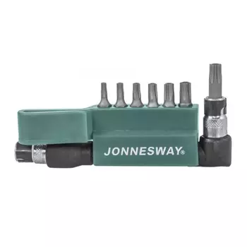 Комплект вставок-бит Jonnesway S08H2ST8S, 1/4"DR TORX® с центрированным штифтом, T10T-T40T, 8 предметов