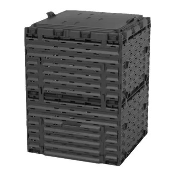 Компостер Piteco K1130, с крышкой, 300 л, чёрный