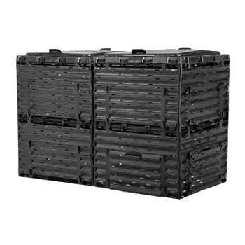 Компостер Piteco K1160, с крышкой, 600л, чёрный