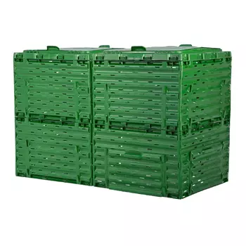 Компостер Piteco K2060, с крышкой, 600л, зелёный