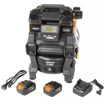 Компрессор аккумуляторный Daewoo DAC 180S Li SET (42В/220В)