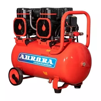 Компрессор безмасляный Aurora PASSAT-50 BLACK 4G 38254 (45л, 500л/мин, 2.9кВт)