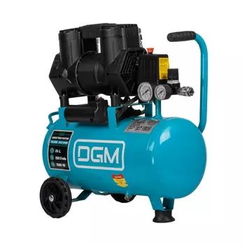 Компрессор безмасляный DGM AC-225F DG2720-4 260 л/мин 8 атм коаксиальный ресивер 24 л. 230В, 1,5 кВт