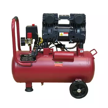 Компрессор безмасляный Энергомаш ГАРАНТ ВК1-24БМ, 1,5 кВт, 240 л/мин, ресивер 24л, бесшумный