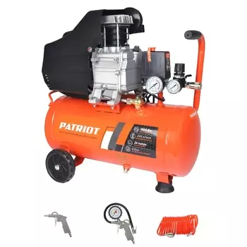 Компрессор поршневой масляный Patriot EURO 24-240K2 + набор пневмоинструмента KIT 5C 525302118