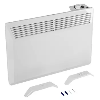 Конвектор электрический Denzel XCE-1500 98131, 230 В, 1500 Вт, белый, сушилка, колеса, Х-элемент