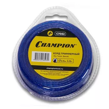 Корд триммерный Champion Alu Twist C7062, 2.4мм*12м, витой