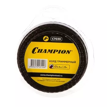 Корд триммерный Champion Magic C7039, 2.4мм*15м, витой квадрат