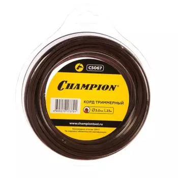 Корд триммерный Champion Nylplus Square C5067, 3.0мм* 23м, квадрат