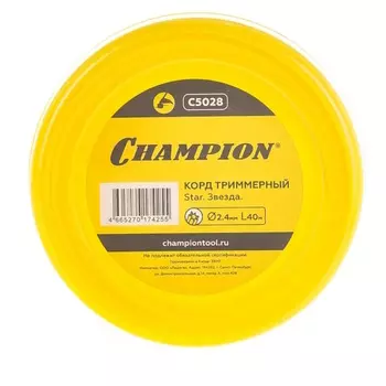Корд триммерный Champion Star C5028, 2.4мм*40м, звезда