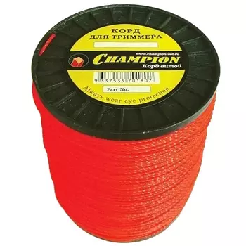 Корд триммерный Champion Twisted Square С7033 4.8мм*65м (витой квадрат)