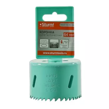 Коронка биметаллическая Sturm 1090-04-BI-64, 64 мм, 5/8"