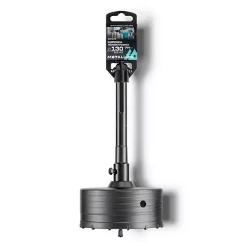 Коронка Metallica Optima 907276, тв. спл., SDS-max, 130x250/110 мм, h=50мм, М22,0х2,0 мм, с адаптером