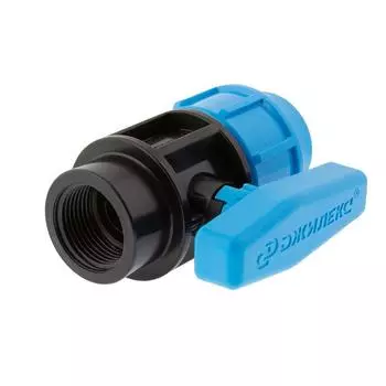 Кран шаровой для ПНД труб Джилекс 9370 (32 х1", М, пластиковый)