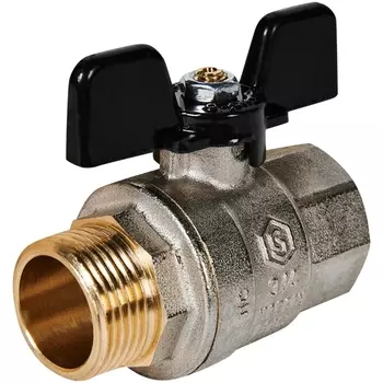 Кран шаровой полнопроходной Stout SVB-0004-200020 (ВР/НР 3/4" бабочка)