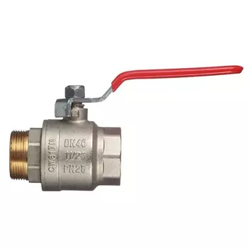 Кран шаровой полнопроходной Valtec BASE ВР-НР 1 1/2" стальная рукоятка VT.215.N.08