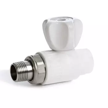 Кран шаровой радиаторный прямой Fusitek 20Х1/2, FT07301