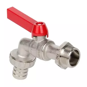 Кран шаровой Tebo, поливочный, с латунным штуцером, НАР, 1/2" (7/56)