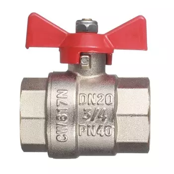 Кран шаровой Valtec BASE ВР-ВР 3/4" с бабочкой VT.217.N.05