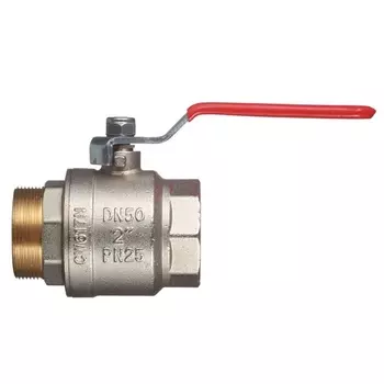 Кран шаровой Valtec BASE VT.215.N.09 (ВР-НР, 2", стальная рукоятка, никель)