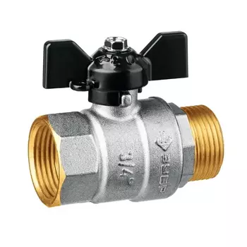 Кран шаровой Зубр 51325-3/4 d 3/4", ручка "бабочка"