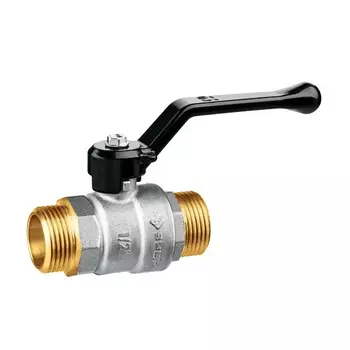 Кран шаровой Зубр 51326-1/2 полнопроходной d 1/2", ручка-рычаг, "папа-папа"