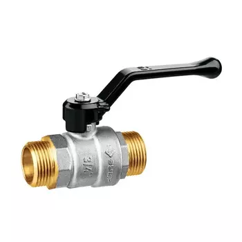 Кран шаровой Зубр 51326-3/4 полнопроходной d 3/4", ручка-рычаг, "папа-папа"