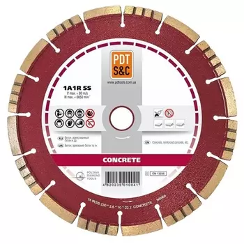Круг отрезной алмазный PDT Concrete 1A1RSS/C3 (125х2.2х10х22.2 мм) 830200CRTu