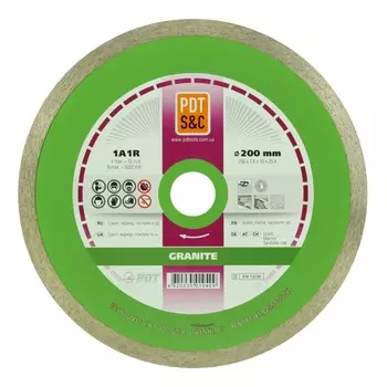 Круг отрезной алмазный PDT Granite 1А1R 820501CGR (сплошной, мокрый рез)