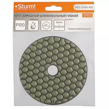 Круг шлифовальный гибкий Sturm 9012-D100-100