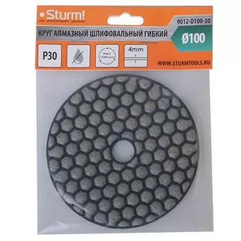 Круг шлифовальный гибкий Sturm 9012-D100-30