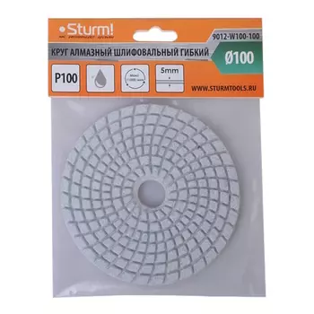 Круг шлифовальный гибкий STURM 9012-W100-100