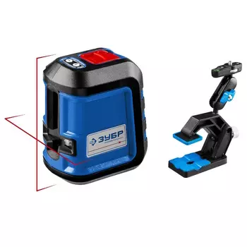 Лазерный нивелир Зубр Профессионал Крест 15 34902-2, 15м