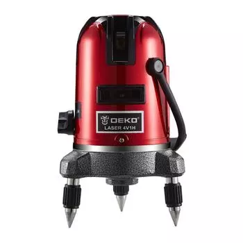 Лазерный уровень Deko LL57 SET 1 (количество лучей 5, дальность 10-30 м, вес 1.9 кг, диапазон 4 градуса, резьба 5/8)