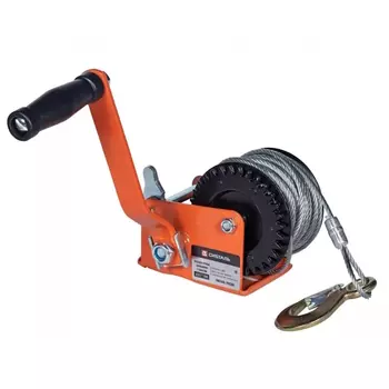 Лебедка ручная барабанная Сибталь LRB 14780, 1100 кг, канат 10 м