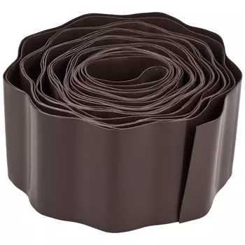 Лента бордюрная Grinda 422247-10 (цвет коричневый, 10см х 9 м)