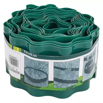 Лента бордюрная Raco 42359-53681C (цвет зеленый, 10см х 9м)