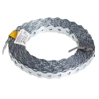 Лента перфорированная Starfix SMP-08371-25, волна, 0.7х17 мм (рулон 25м)