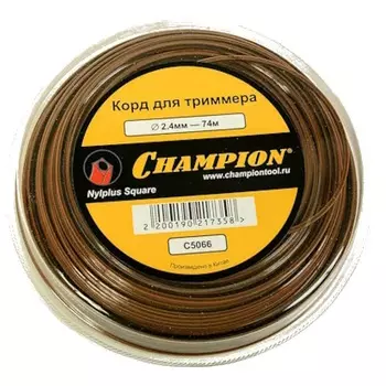 Леска Champion Nylplus Square С5066 2.4мм*74м (квадрат)