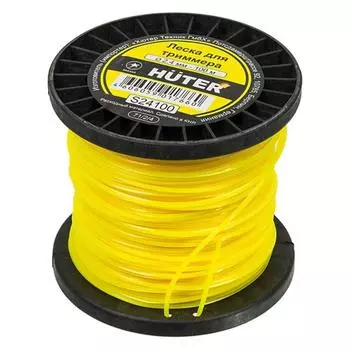 Леска для триммера Huter S24100, звезда, 2.4 мм, 100 м