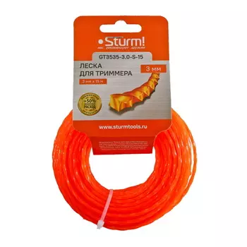 Леска для триммера Sturm GT3535-3.0-S-15
