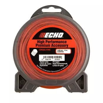 Леска Echo С2070105, 2.4*15м (крест)