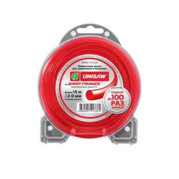 Леска триммерная Unisaw Professional Quality SPRO-07304, 2.0 мм, 15 м, круглая