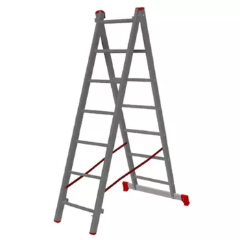 Лестница Pro Startul ST9946-12, алюминиевая 2-х секц. 299/550см 2х12 ступ., 12,0кг